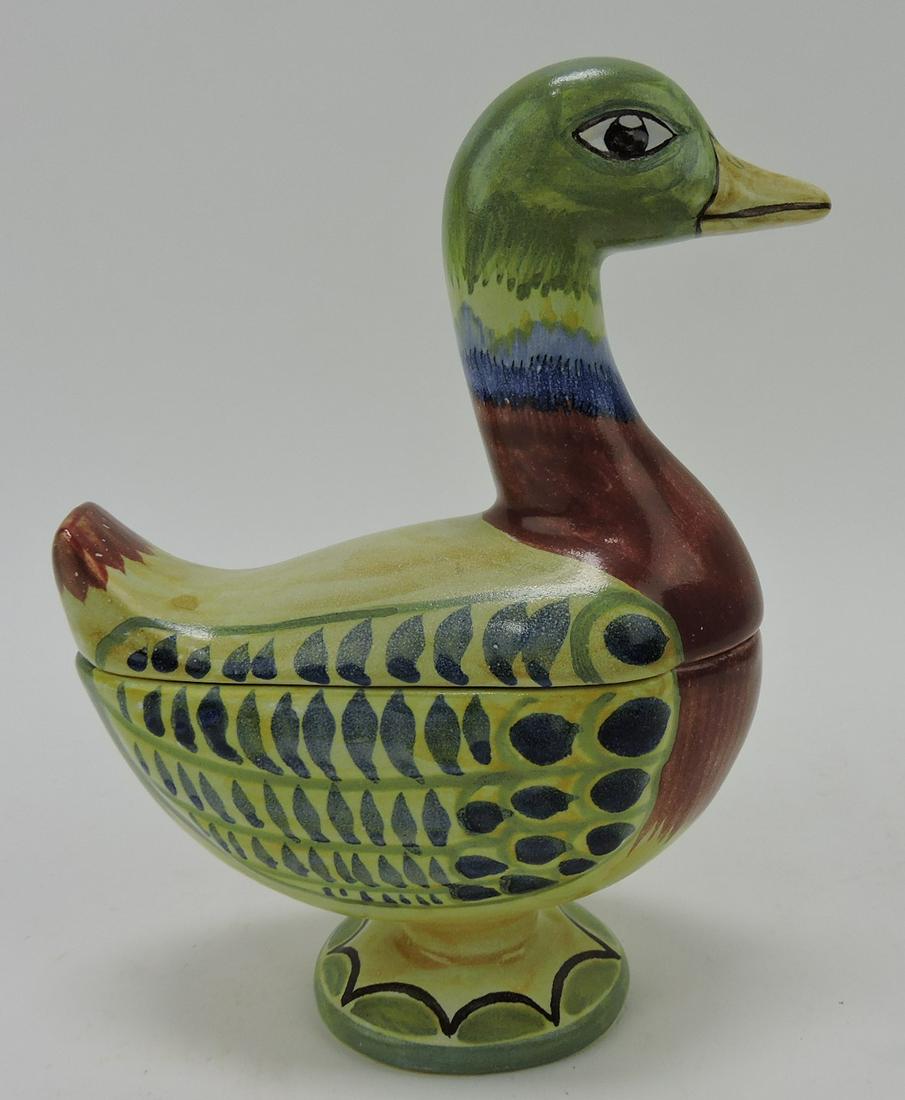 Henriot Quimper duck covered dish, (1 of 1)