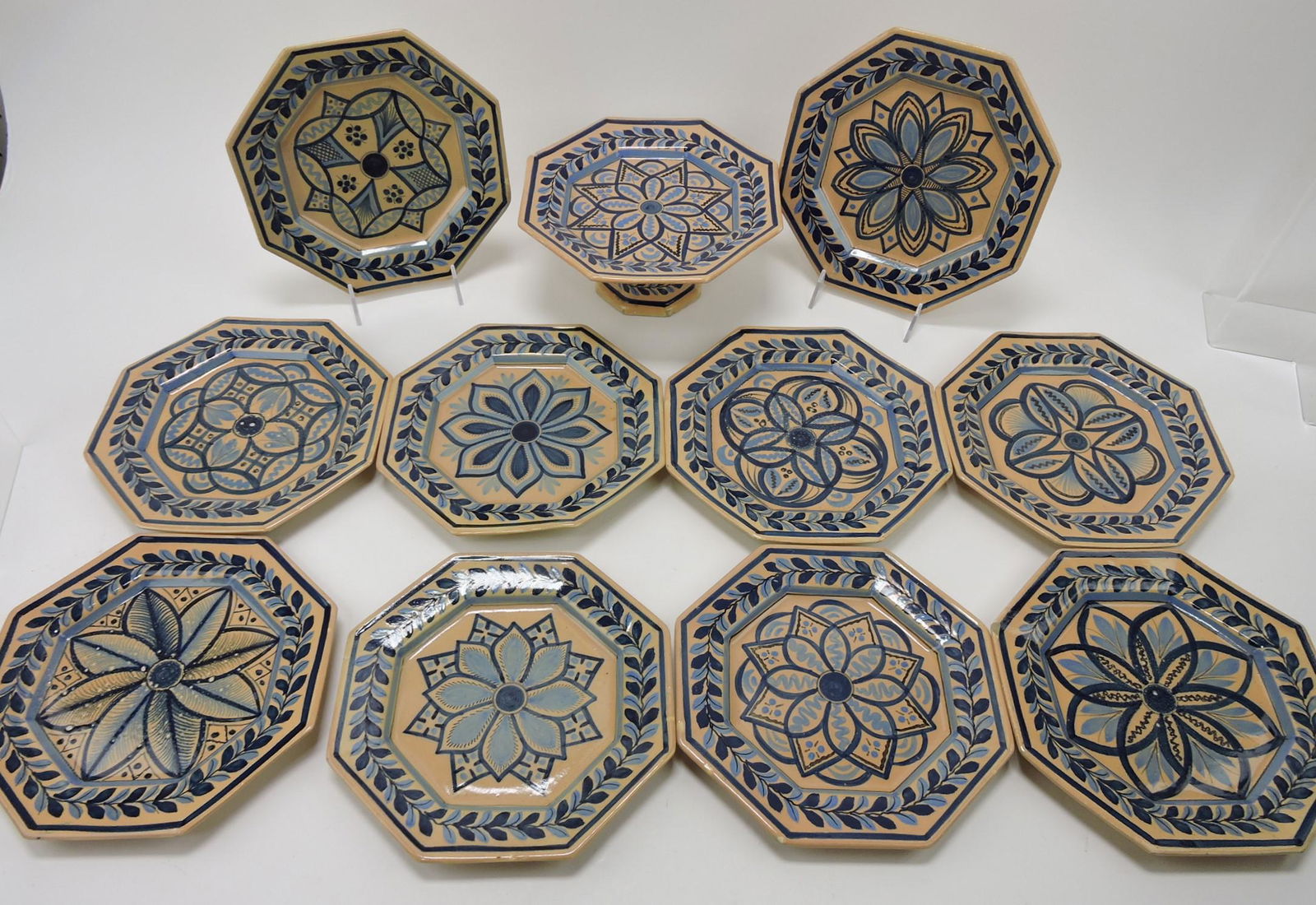 Henriot Quimper geometric dessert set (1 of 1)