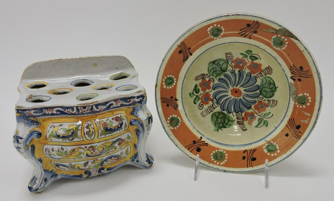 French Faience crocus planter and (1 of 1)