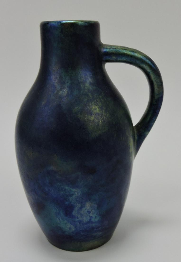 Zsolnay 6" iridescent ewer: .