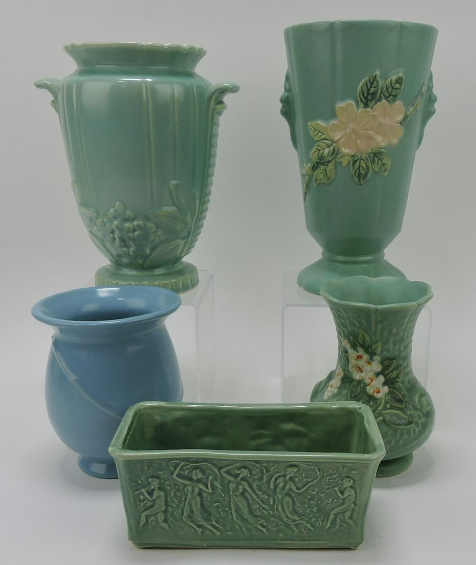 Weller pottery lot of 5 pieces (1 of 1)