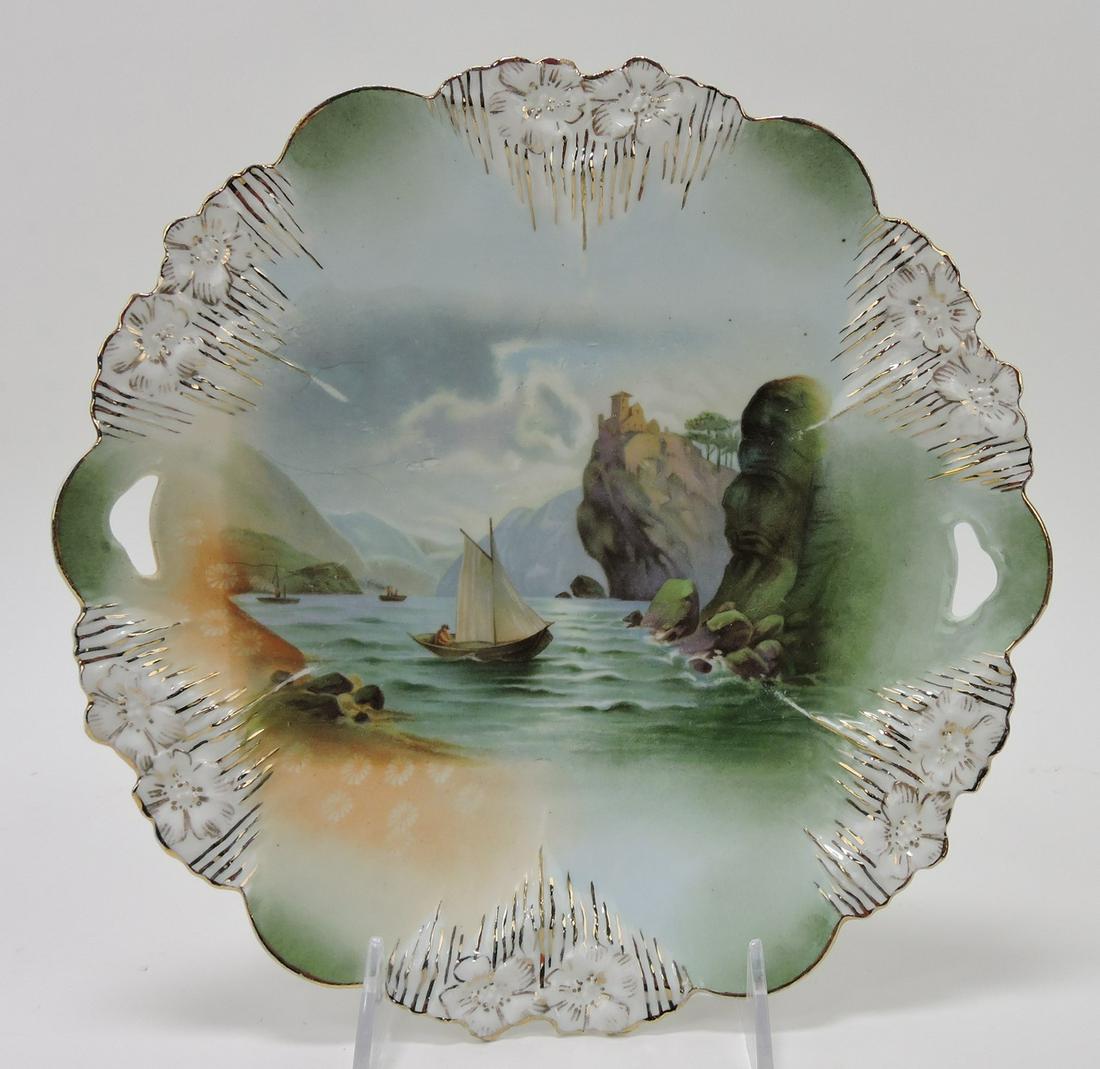 R.S. Prussia 9 3/4" two handled plate (1 of 1)