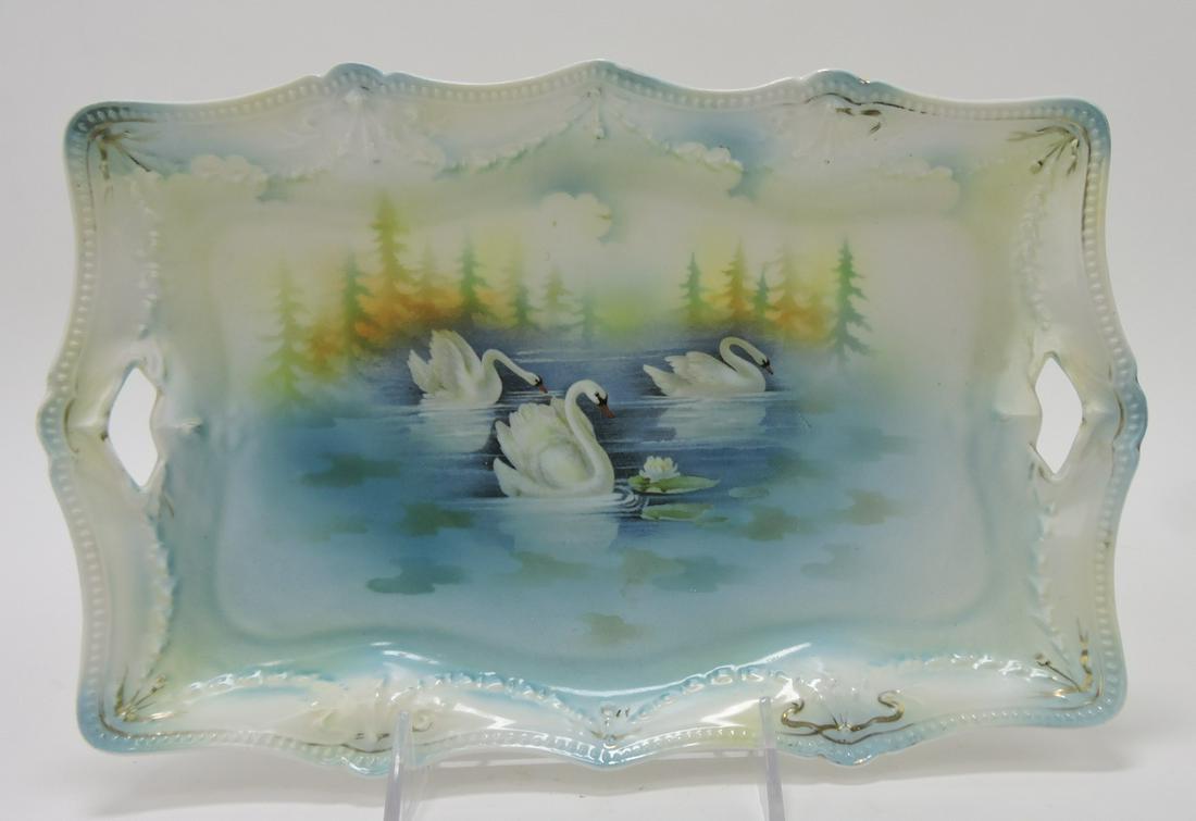 R.S. Prussia swan 11 1/2' tray (1 of 1)