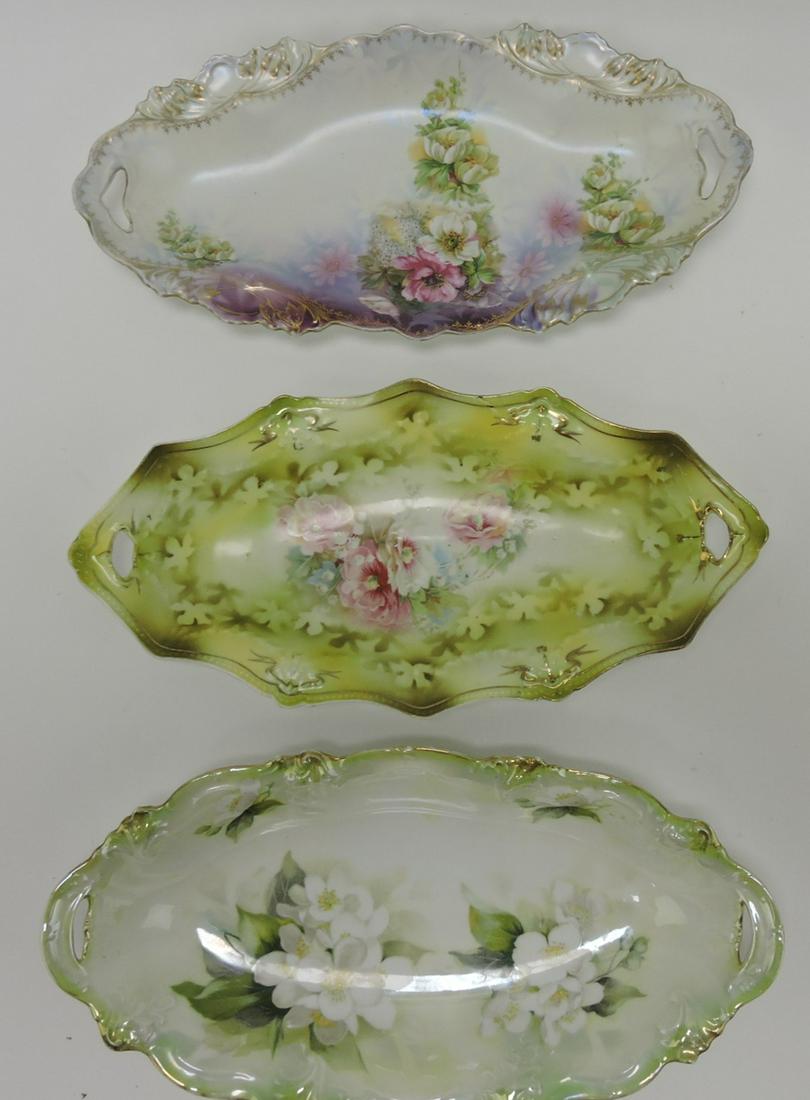 R.S. Prussia lot of 3 floral 12" celery (1 of 1)