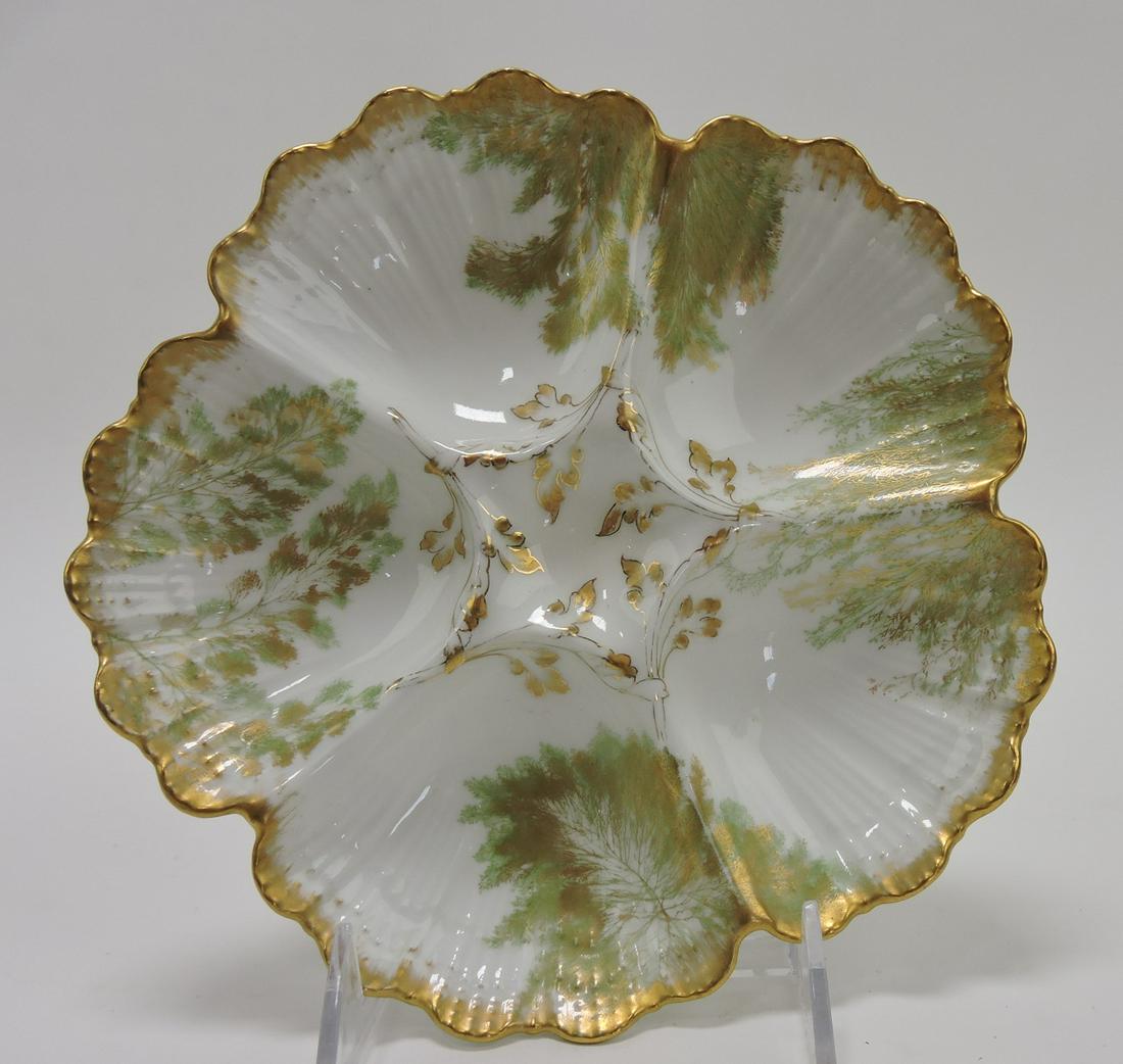 T & V Limoges 8" five well oyster plate, (1 of 1)