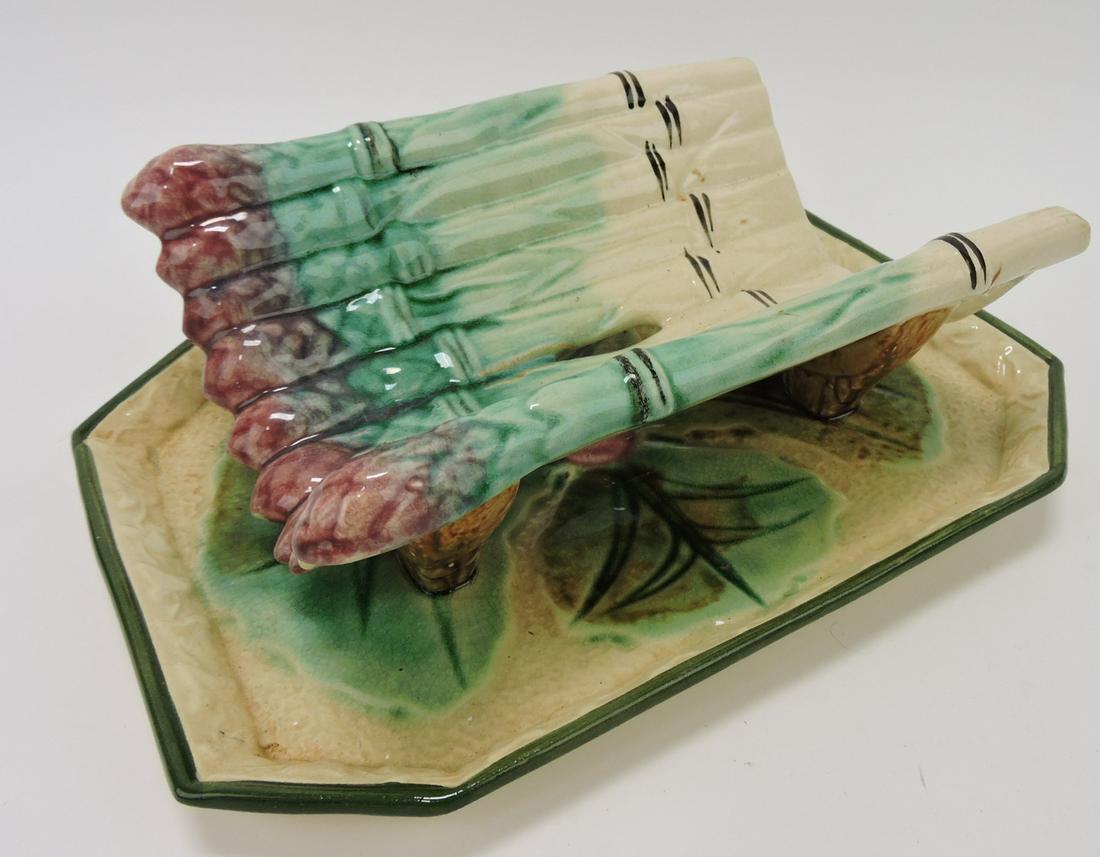 Majolica asparagus server, 11" (1 of 1)
