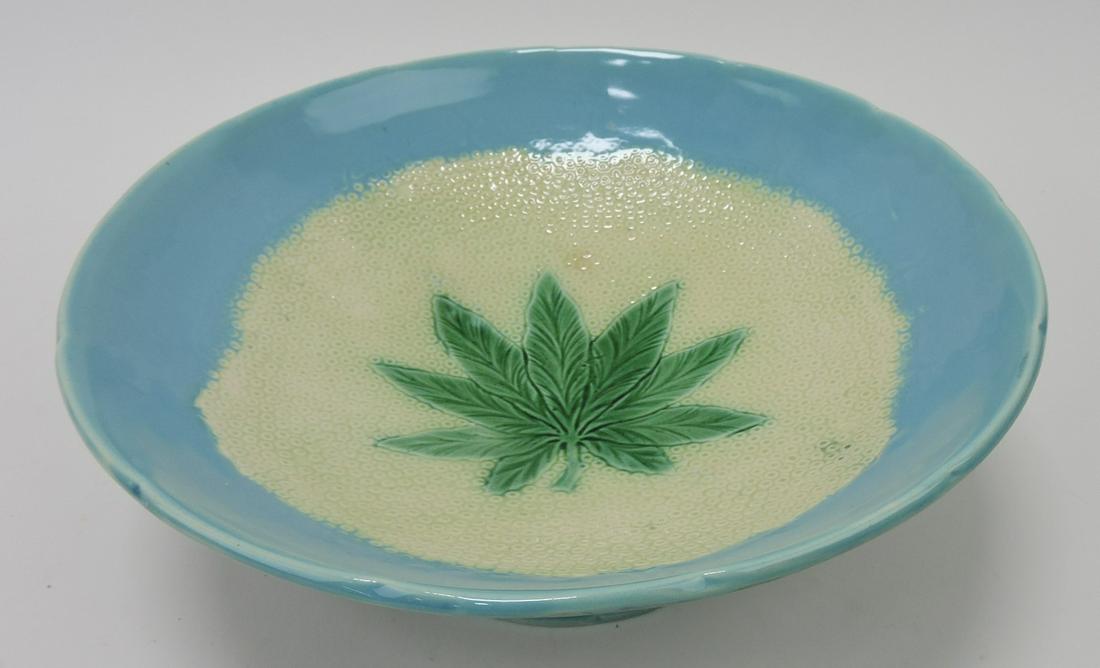 Holdcroft majolica honeycomb 10 1/4": footed bowl