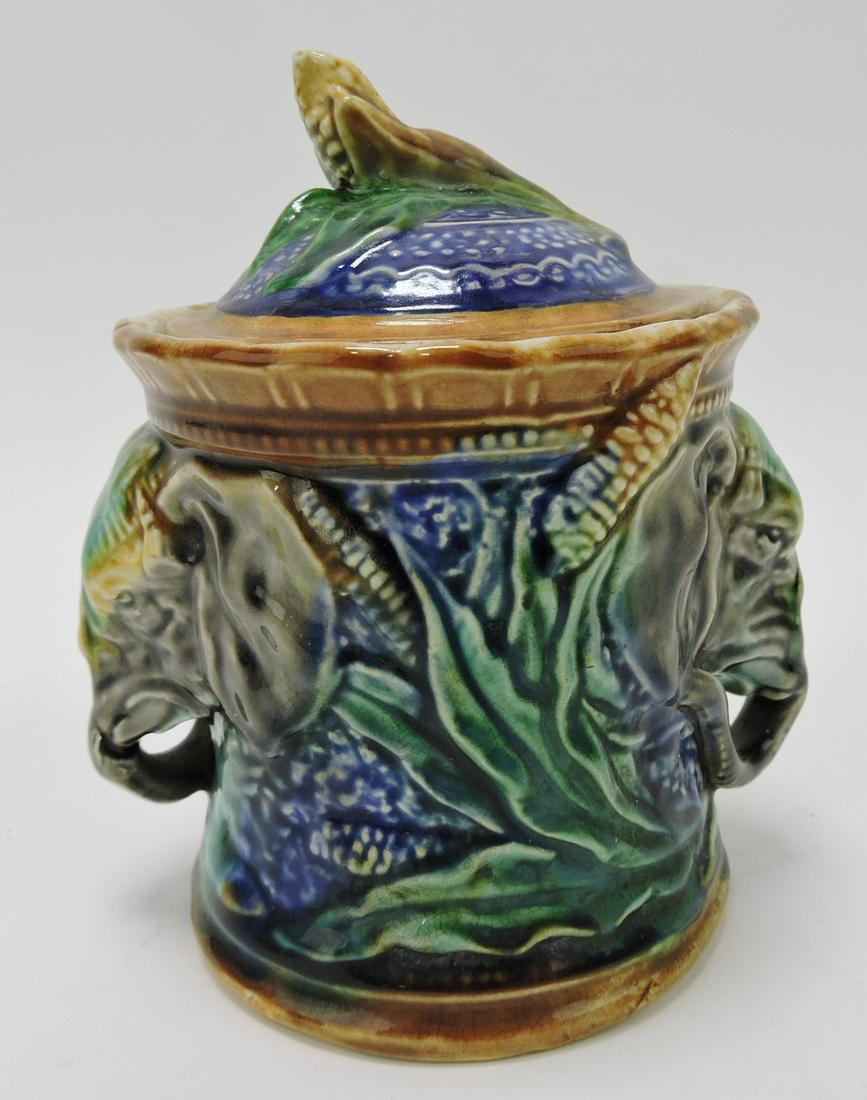 Frie Onnaing majolica humidor with (1 of 1)