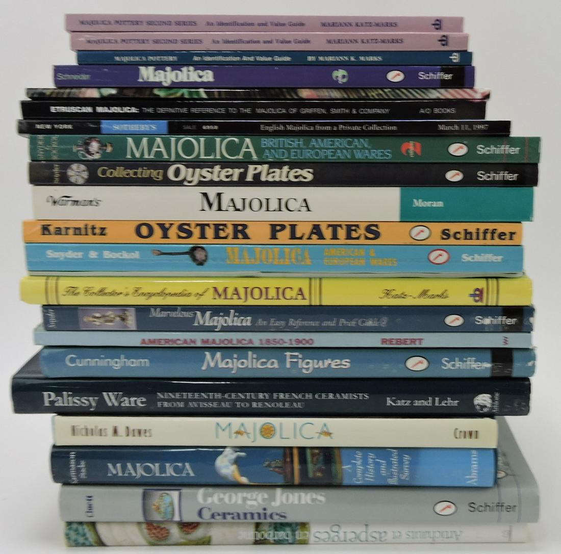 Large lot of Majolica reference books (1 of 1)
