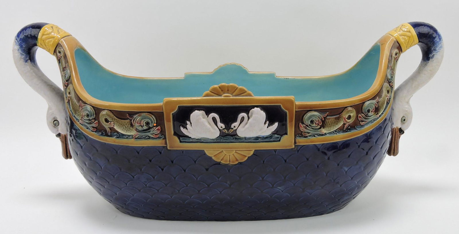 Rare Brownfield majolica large oval (1 of 4)