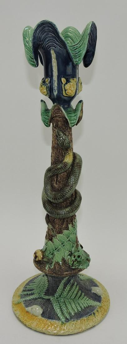 Important Palissy ware majolica tall (1 of 3)