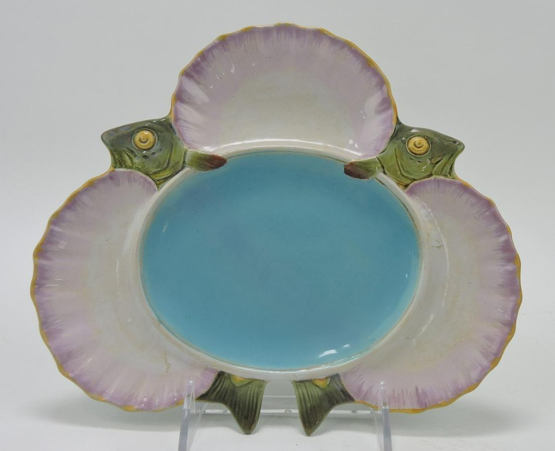 Minton majolica seafood plate with (1 of 1)