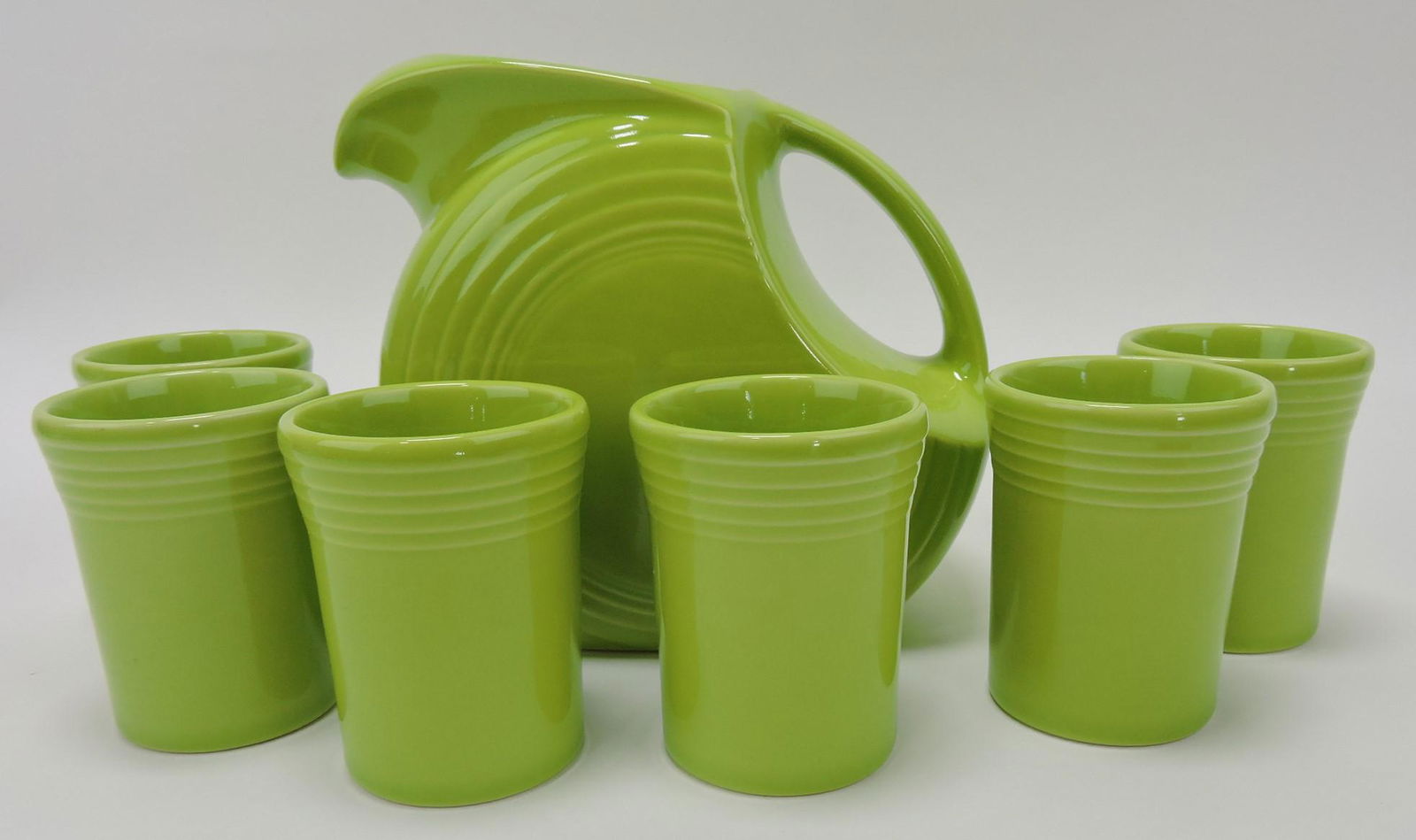 Fiesta Post 86 chartreuse 7 pc water set (1 of 1)