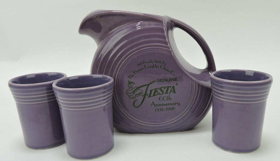 Fiesta Post 86 lilac 4 pc beverage set, (1 of 1)