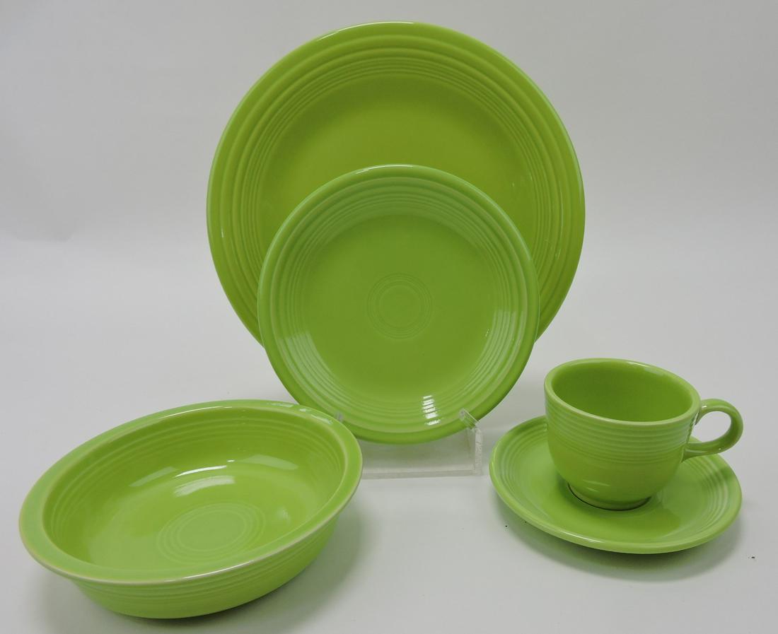 Fiesta Post 86 chartreuse lot of 4 - 5 pc (1 of 1)