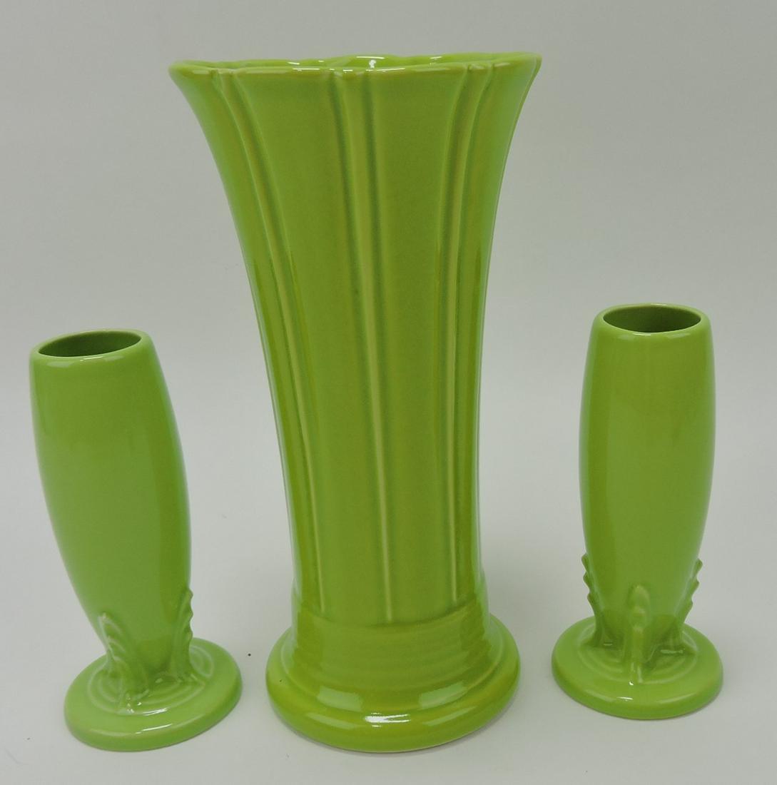 Fiesta Post 86 chartreuse medium vase and 2 (1 of 1)