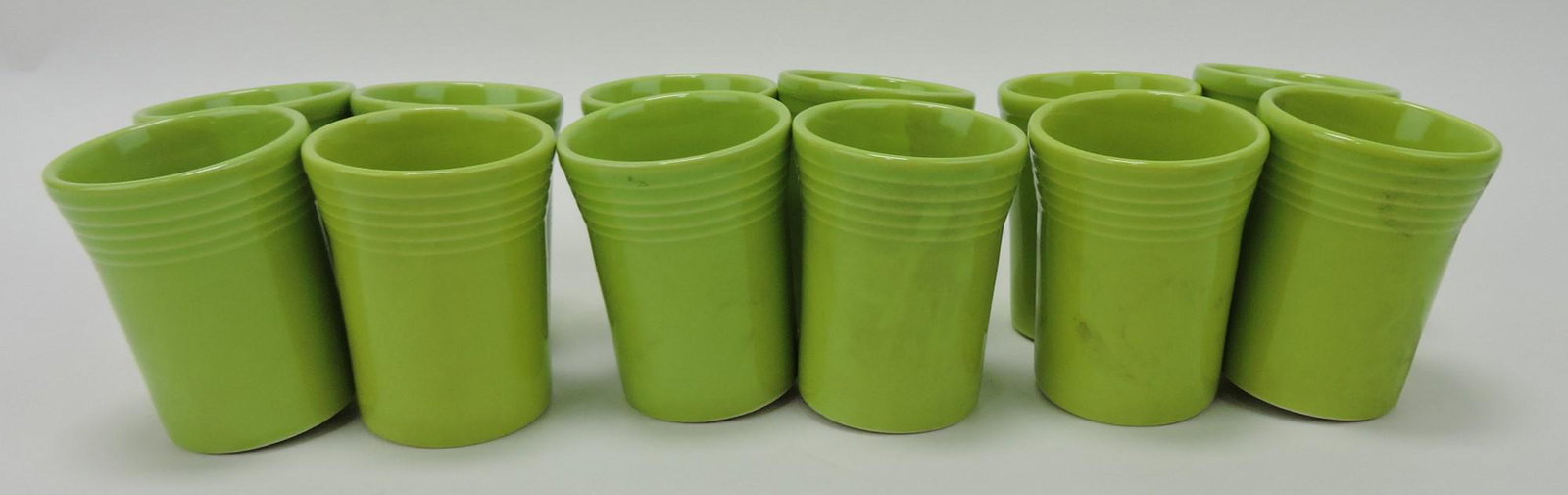 Fiesta Post 86 chartreuse lot of 12 water: tumblers