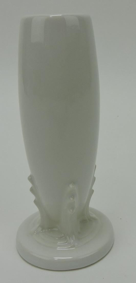 Fiesta Post 86 white bud vase, souvenir from (1 of 2)