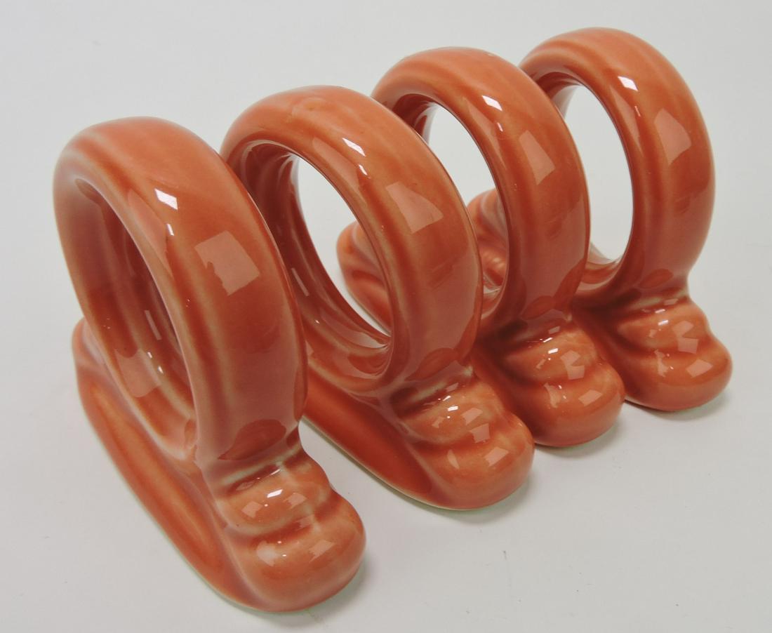 Fiesta Post 86 set of 4 napkin rings, (1 of 1)