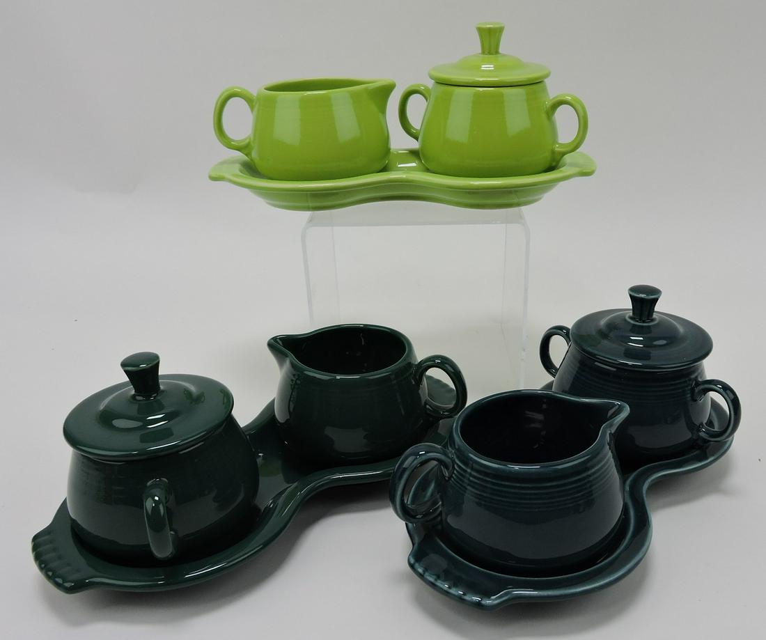 Fiesta Post 86 lot of 3 cream/sugar/tray (1 of 1)