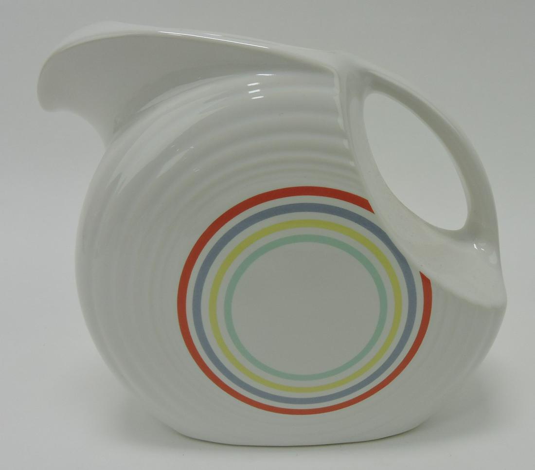 Fiesta Post 86 white disc pitcher with (1 of 1)