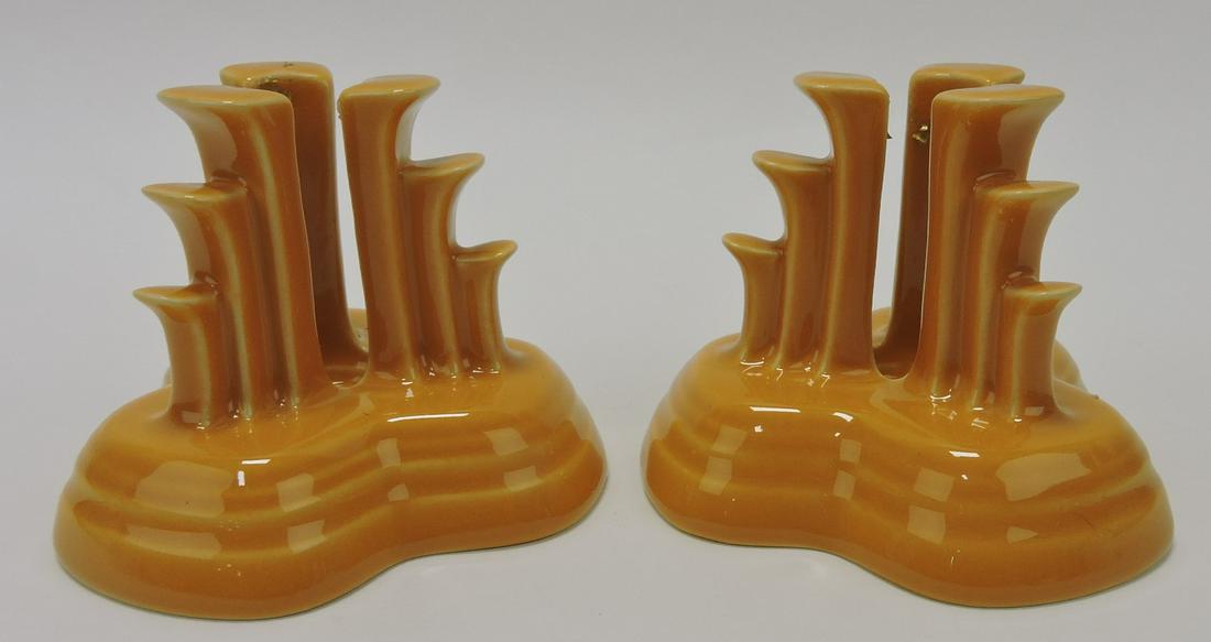 Fiesta Post 86 marigold pair pyramid candle (1 of 1)