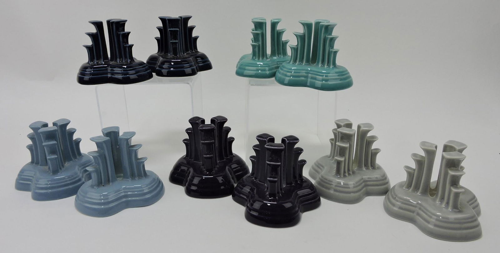 Fiesta Post 86 lot of 5 pair pyramid candle (1 of 1)