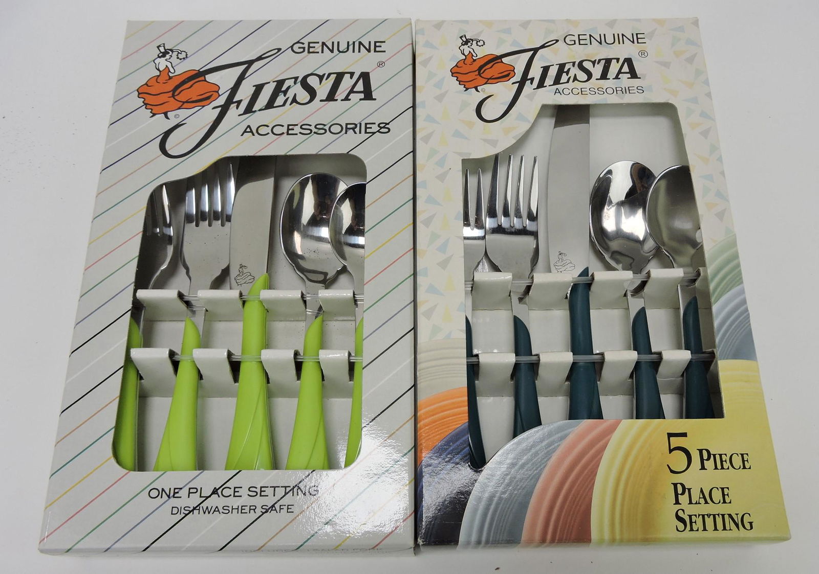 Fiesta Post 86 5 pc flatware set, chartreuse (1 of 1)