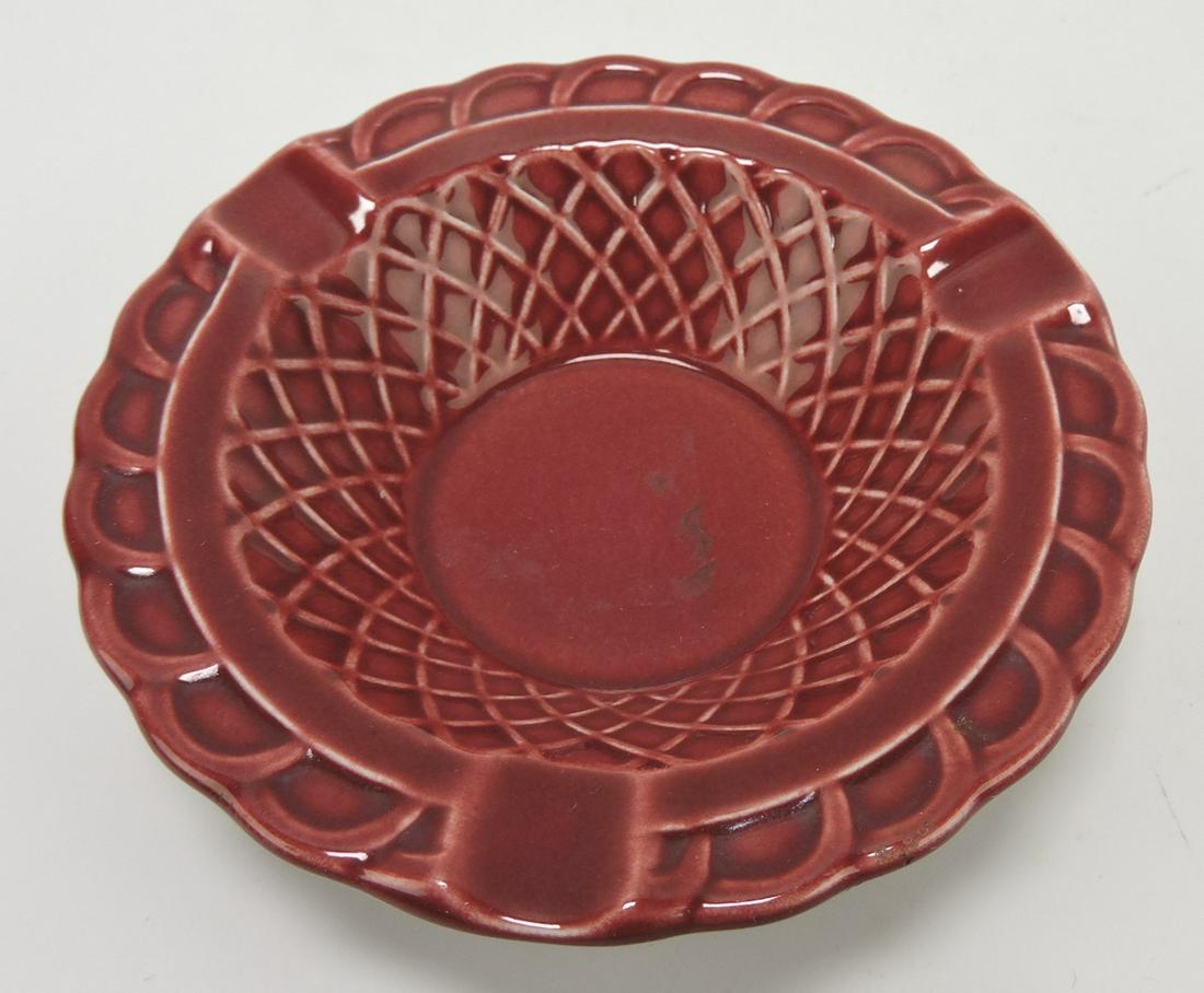 Fiesta Harlequin basketweave ashtray, (1 of 1)