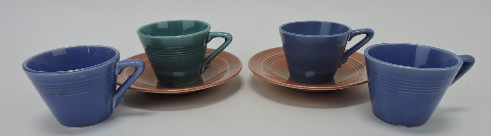 Fiesta Harlequin demitasse cup & saucer (1 of 1)