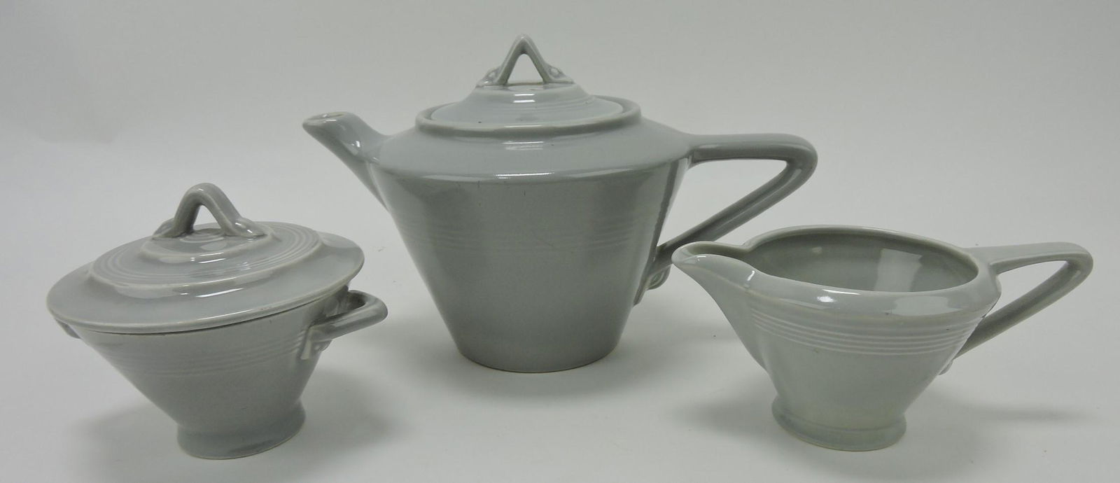 Fiesta Harlequin 3 pc tea set, gray (1 of 1)