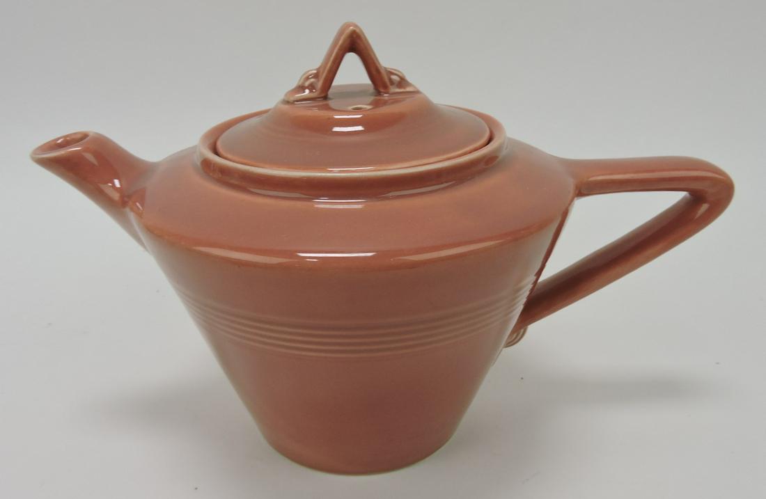 Fiesta Harlequin teapot, rose (1 of 1)