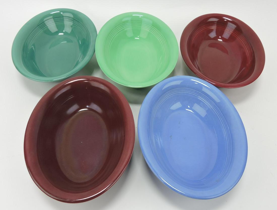 Fiesta Harlequin lot of 5 oval serving bowls (1 of 1)