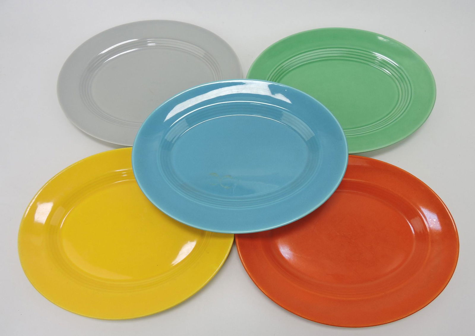 Fiesta Harlequin lot of 5 - 11 1/4" platters, (1 of 1)