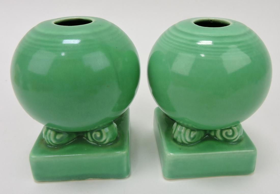 Fiesta pair bulb candle holders, green (1 of 1)