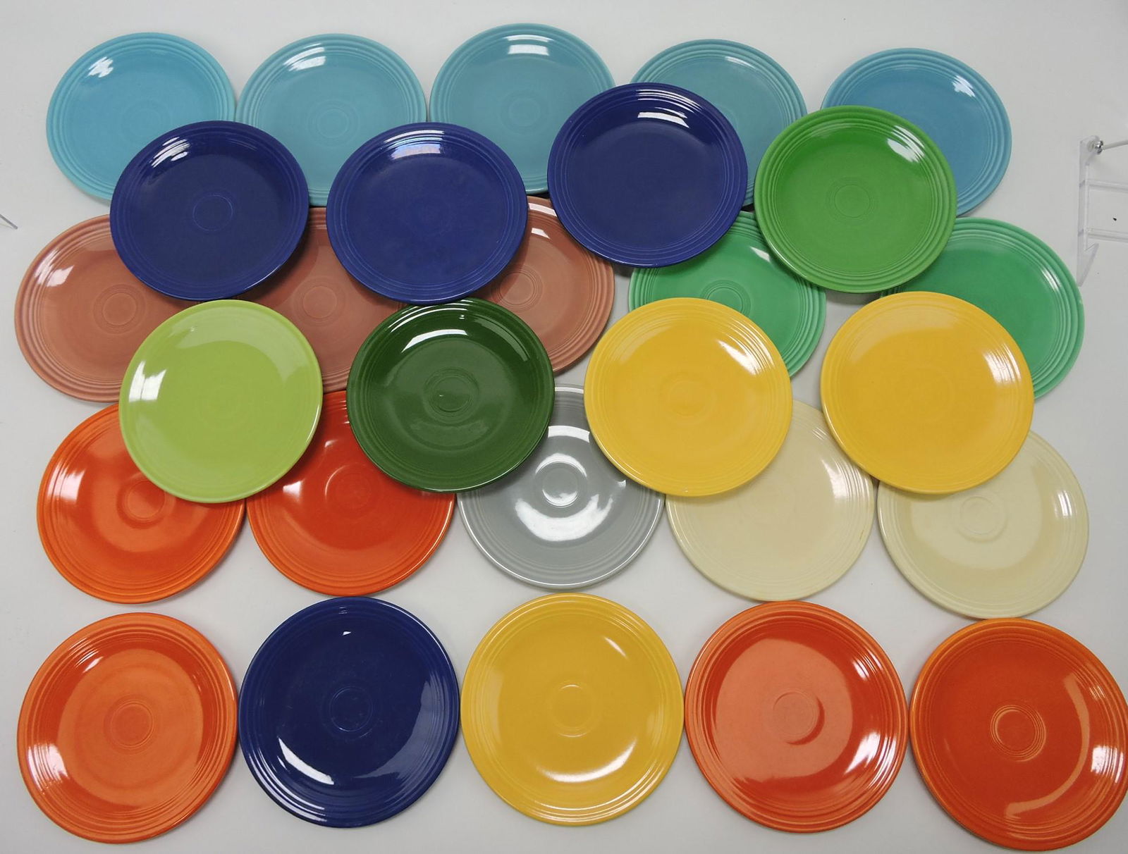 Fiesta 6" plate group, 28 mixed (1 of 1)