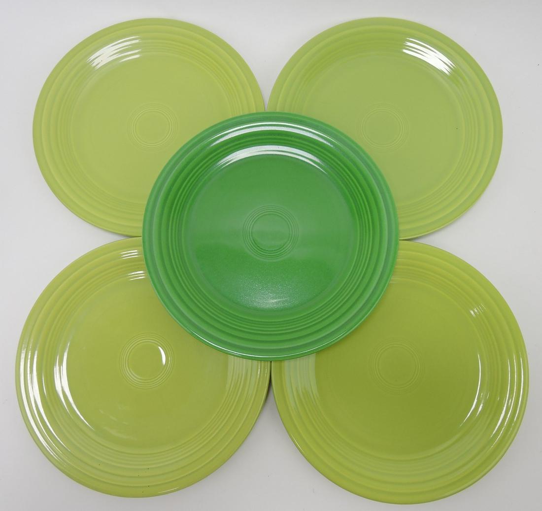 Fiesta 9" plate group, 1 medium green, (1 of 1)