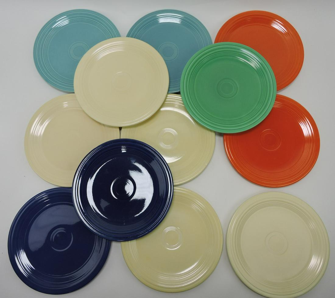 Fiesta 9" plate group, 12 mixed (1 of 1)