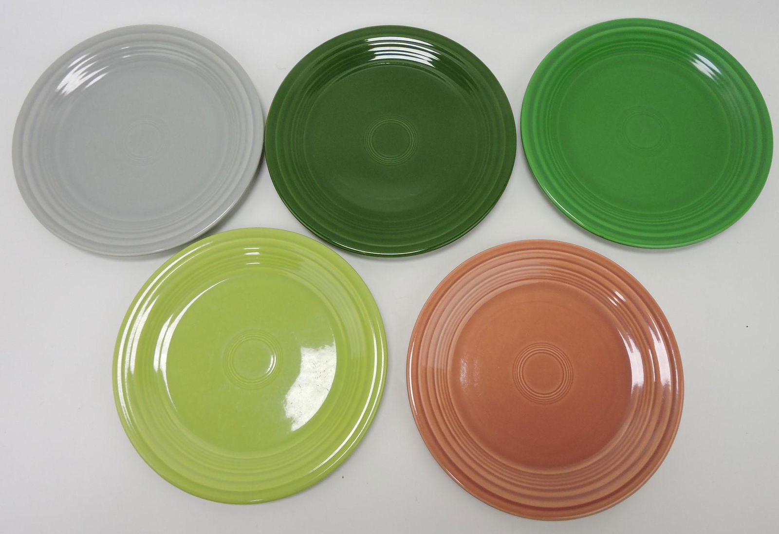 Fiesta 9" plate group, 5 mixed (1 of 1)