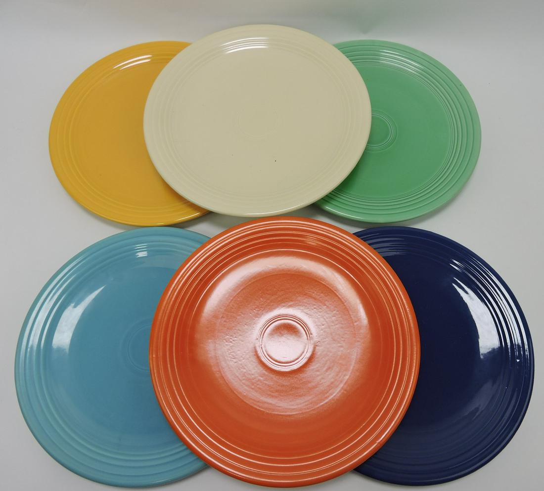 Fiesta 13" chop plate group, 6 original (1 of 1)