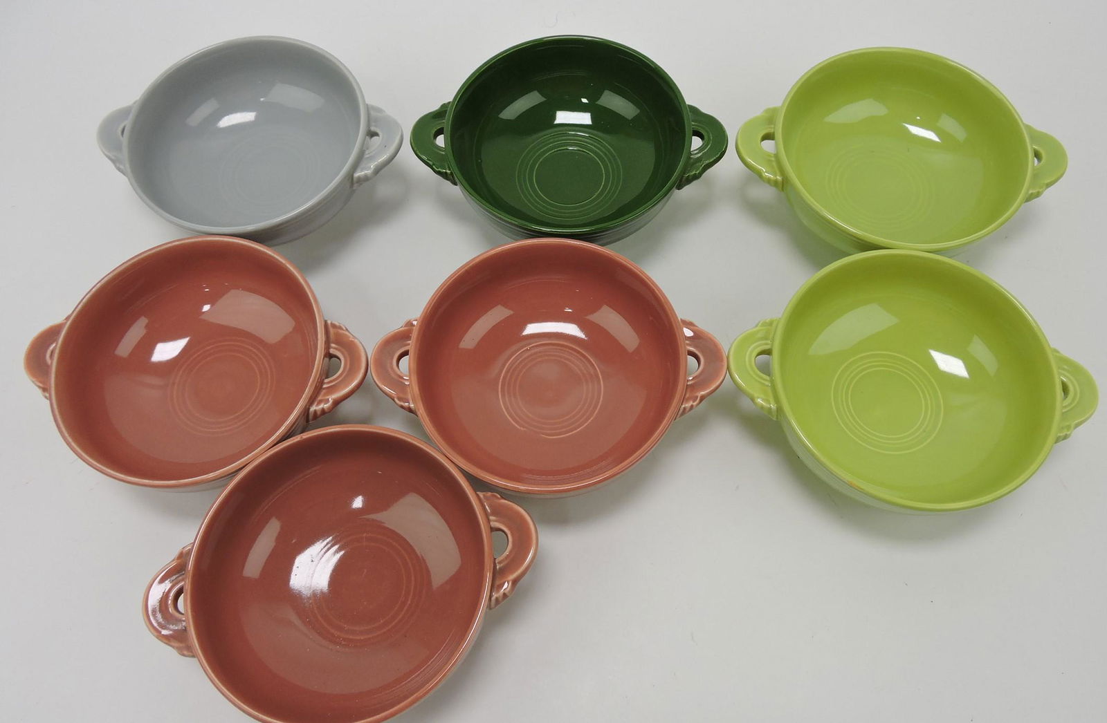 Fiesta cream soup group, 7 - 50's colors (1 of 1)