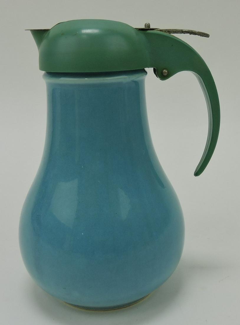Fiesta syrup pitcher, turquoise (1 of 1)