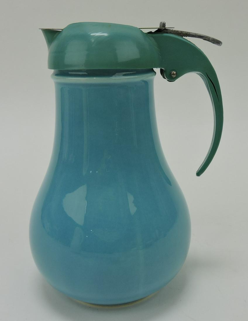 Fiesta syrup pitcher, turquoise (1 of 1)