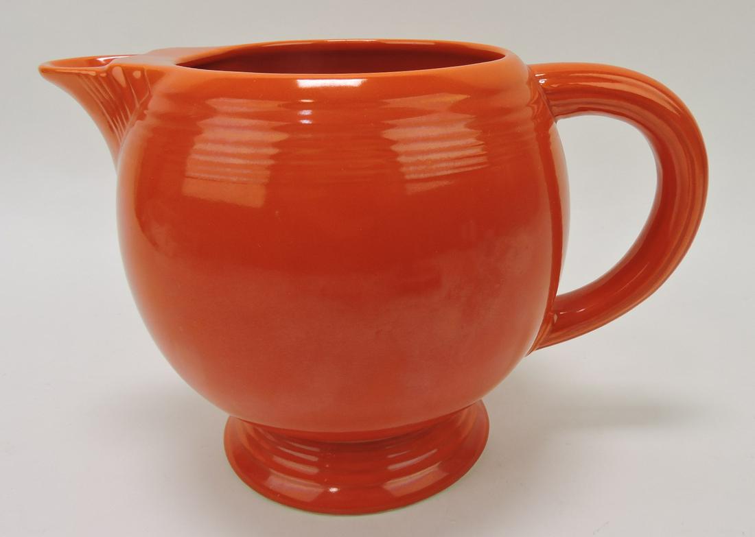 Fiesta ice lip pitcher, red (1 of 1)