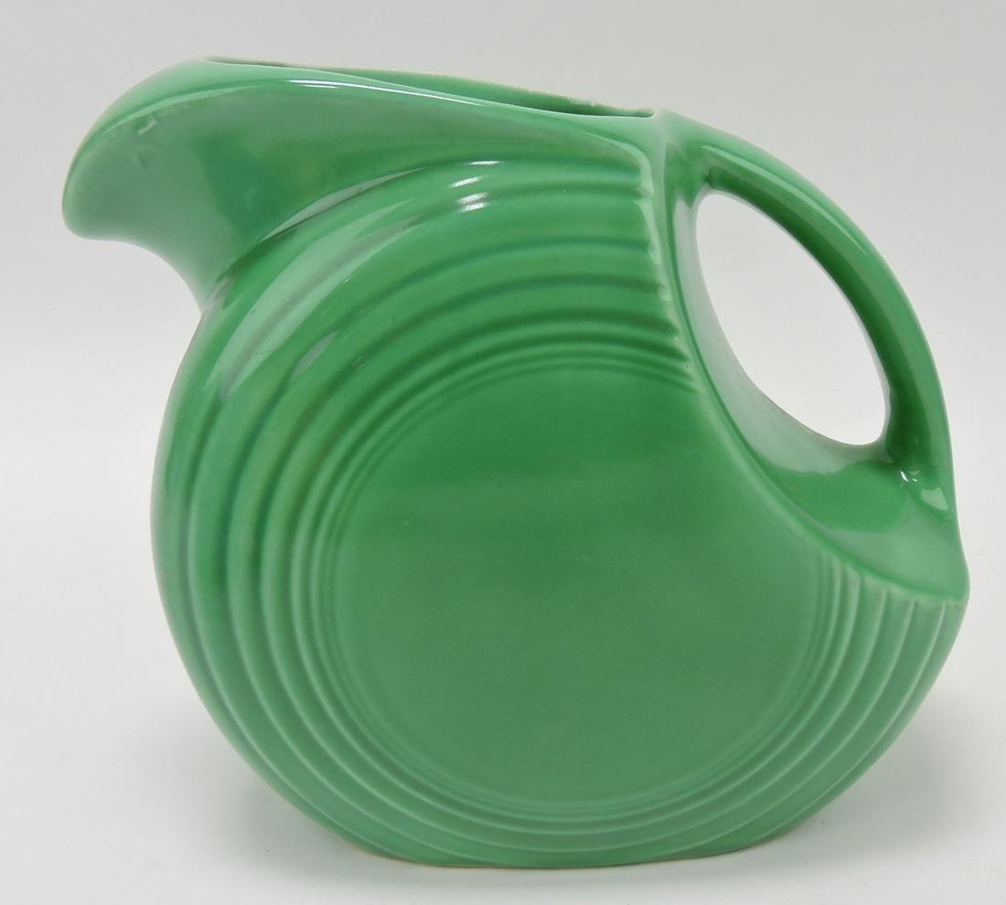 Fiesta disc water pitcher, green, nick (1 of 1)