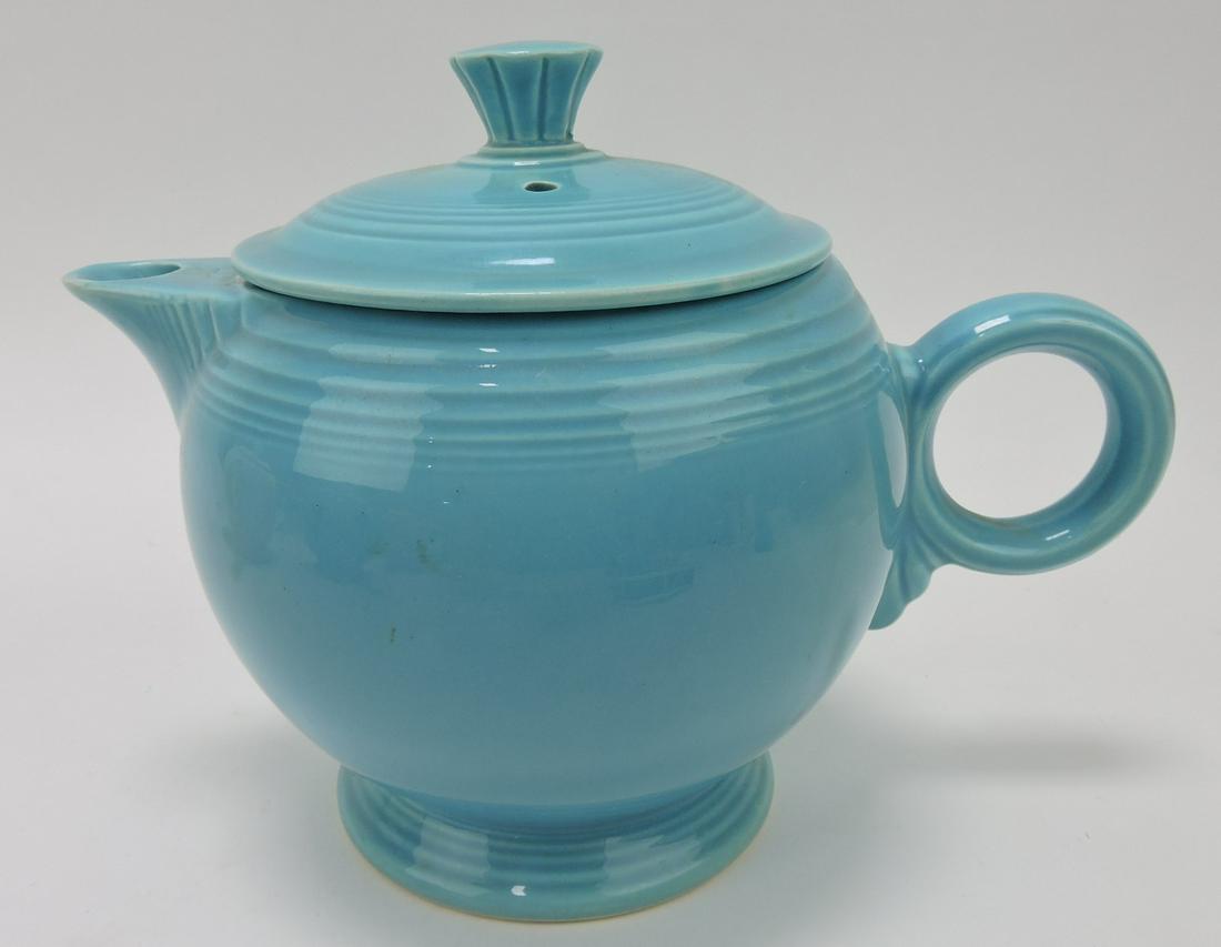 Fiesta large teapot, turquoise (1 of 1)