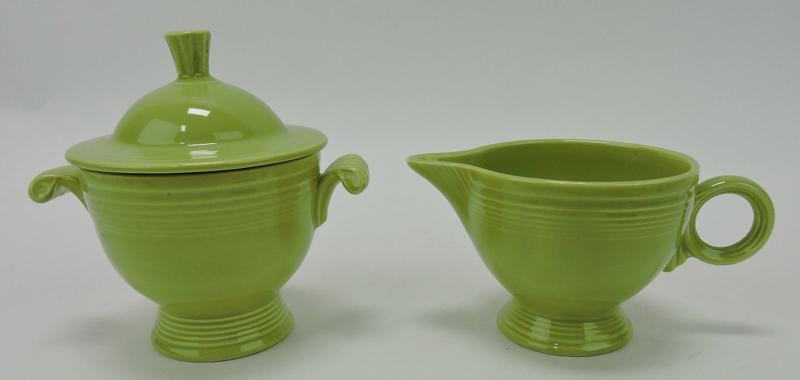 Fiesta cream & sugar, chartreuse: .