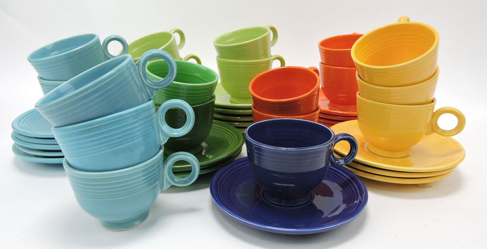 Fiesta cup & saucer group, 20 mixed (1 of 1)