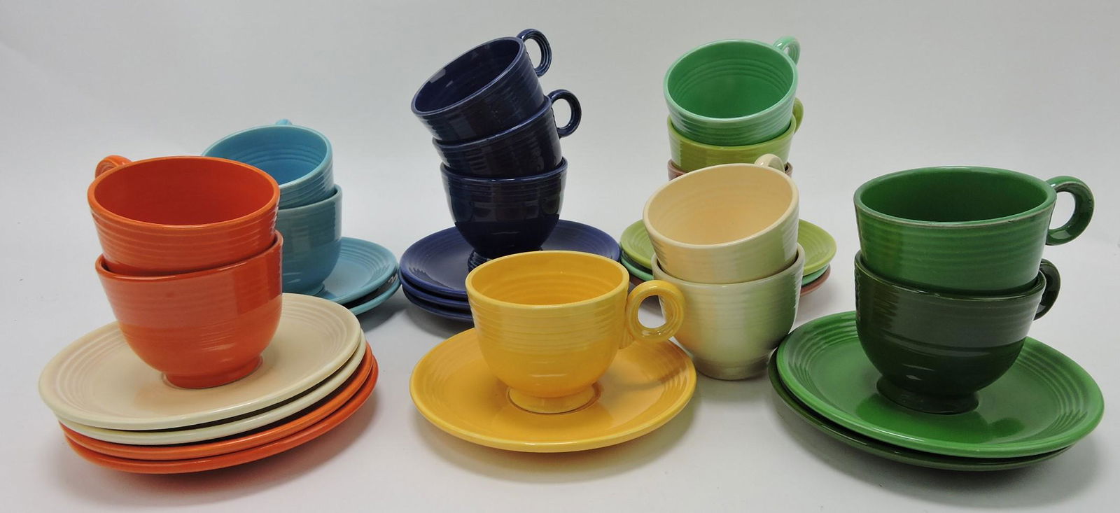 Fiesta cup & saucer group, 15 mixed, some (1 of 1)