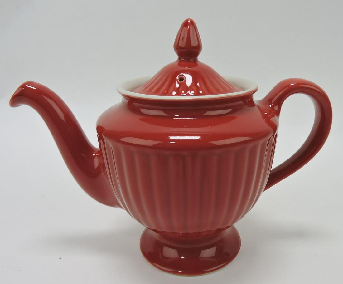 RARE Hall China Los Angeles scarlet teapot, (1 of 2)